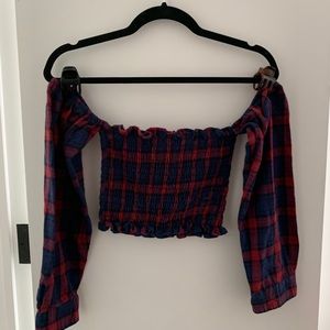 furst of a kind flannel rework top